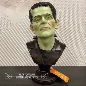 Bust of Frankenstein - Green Face Halloween Statuette